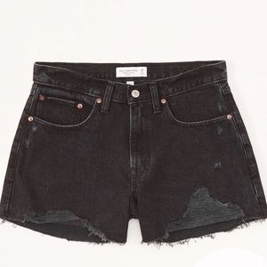 A&F Curve Love Mid Rise Boyfriend Shorts